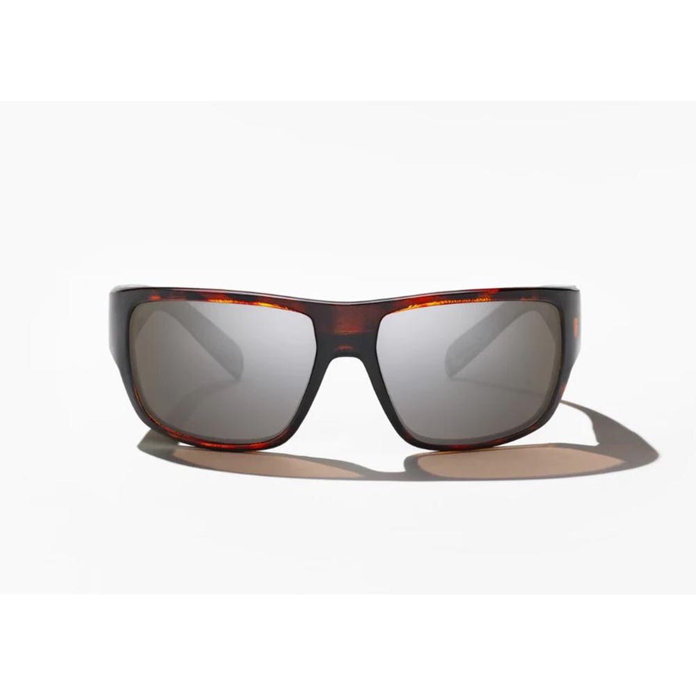 Bajio Piedra Sunglasses Polarized in Dark Tort Matte with Silver Glass
